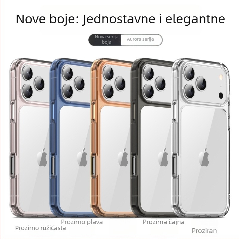HD prozirno zaštitno kućište 2-in-1 za iPhone 17 Pro Max, iPhone 17 Pro, iPhone 17 i iPhone 17 Air