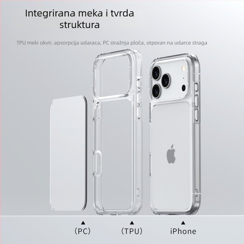 HD prozirno zaštitno kućište 2-in-1 za iPhone 17 Pro Max, iPhone 17 Pro, iPhone 17 i iPhone 17 Air