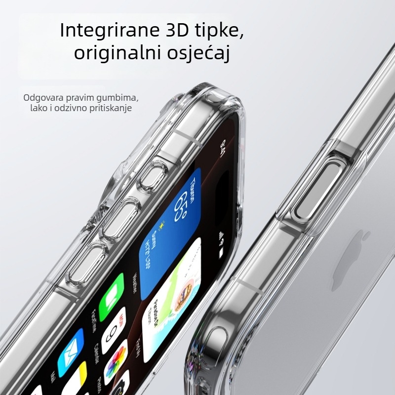 HD prozirno zaštitno kućište 2-in-1 za iPhone 17 Pro Max, iPhone 17 Pro, iPhone 17 i iPhone 17 Air