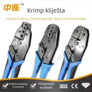 Klešta za hladno presovanje terminala, mali ručni električarski alat, tubusna vrh s bakrenim vrhovima, višenamjensko spajanje