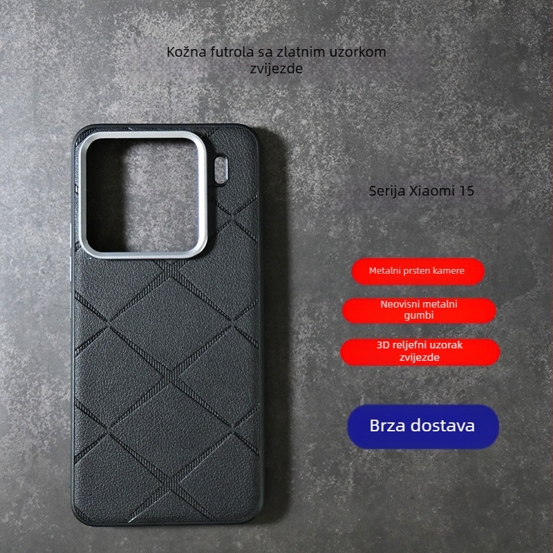 Kućište za Xiaomi 15 Pro – 2-u-1, otporno na padove, umjetna koža, poslovni minimalistički dizajn, potpuna zaštita