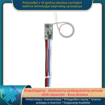 Core rice Bežični modul prekidača s daljinskim upravljanjem za automobil – DC 3.7V, 5V, 9V, 12V i 24V, jednokanalan mini LED prekidač
