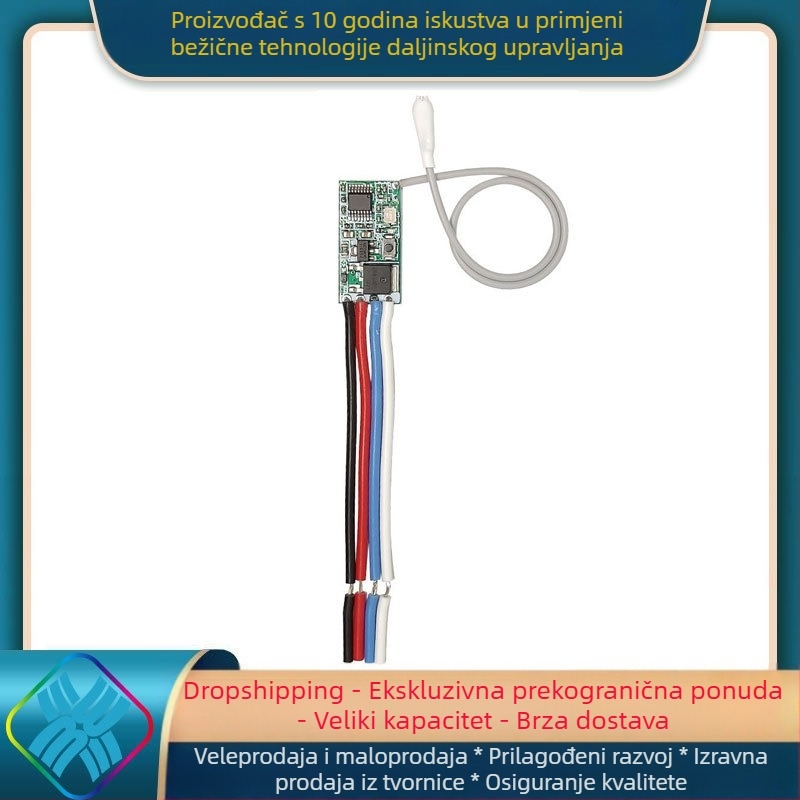 Core rice Bežični modul prekidača s daljinskim upravljanjem za automobil – DC 3.7V, 5V, 9V, 12V i 24V, jednokanalan mini LED prekidač