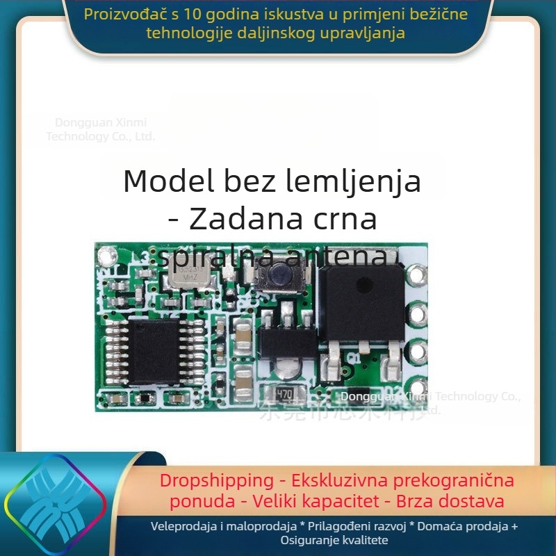 Core rice Bežični modul prekidača s daljinskim upravljanjem za automobil – DC 3.7V, 5V, 9V, 12V i 24V, jednokanalan mini LED prekidač