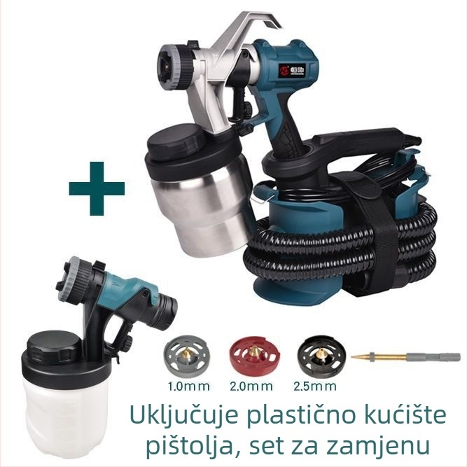 Električni pištolj za prskanje latex boje