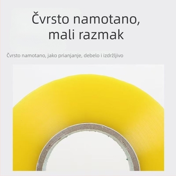 Velika rola ljepive trake za pakiranje, prozirno bež boje, jaka ljepivost, za zatvaranje kutija, širina 4,35 cm