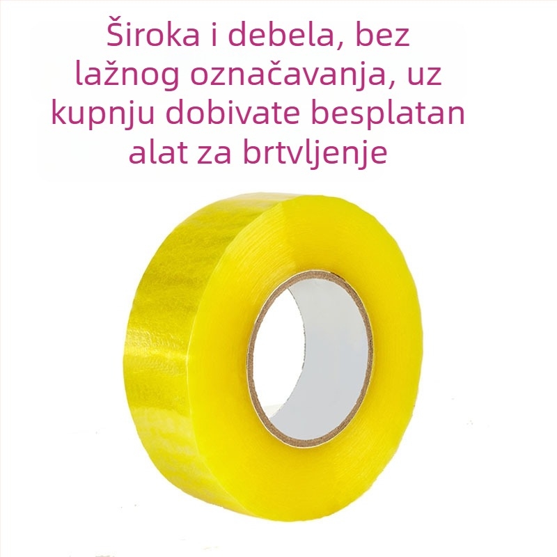 Prozirna ambalažna traka, veliki rol širine 6 cm, traka za zatvaranje kutija s visokom adhezijom