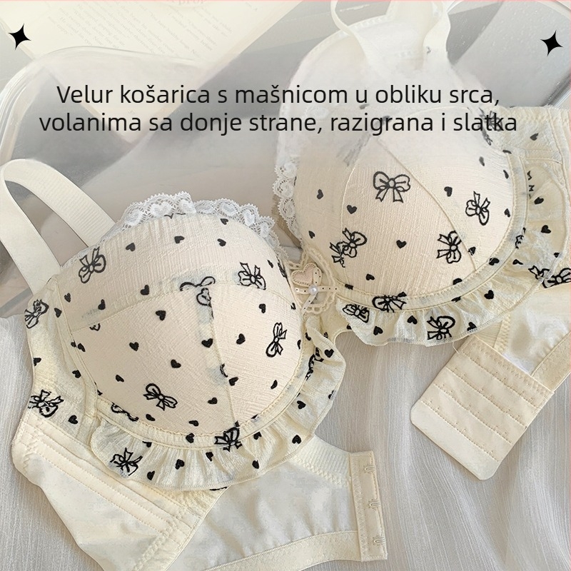 Grudnjak od čipke za žene s velikim grudima, plus veličine, mek potpora, tanki bešivni košarice