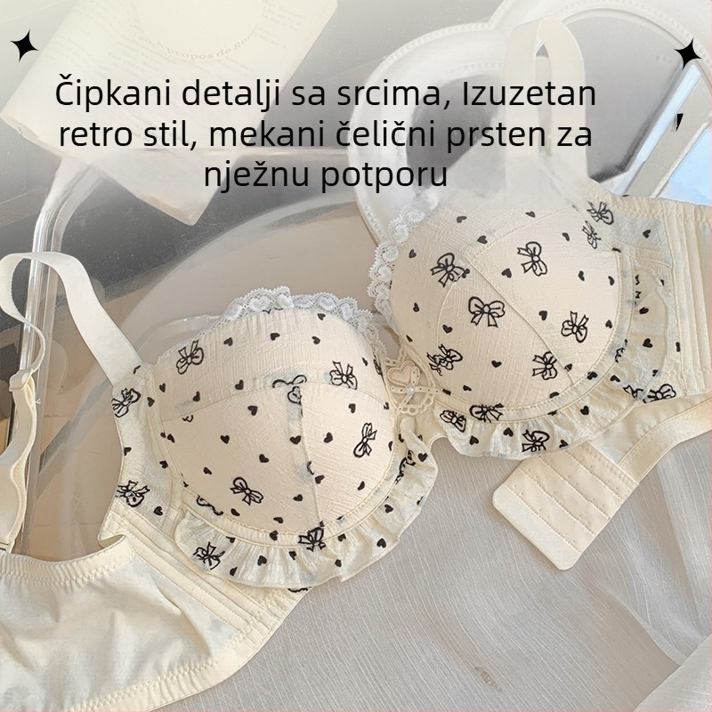 Grudnjak od čipke za žene s velikim grudima, plus veličine, mek potpora, tanki bešivni košarice