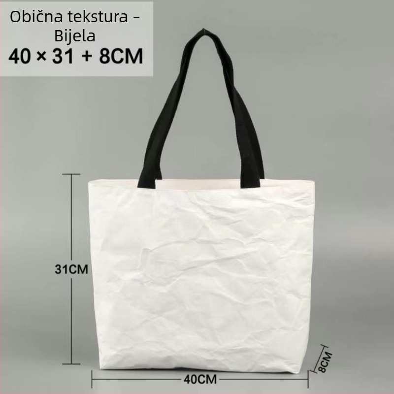 Dupont torba od kraft papira s prilagođenim logotipom, za rame i crossbody