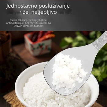 Titanijska neprijanjajuća žlica za rižu – debela, za kućnu uporabu