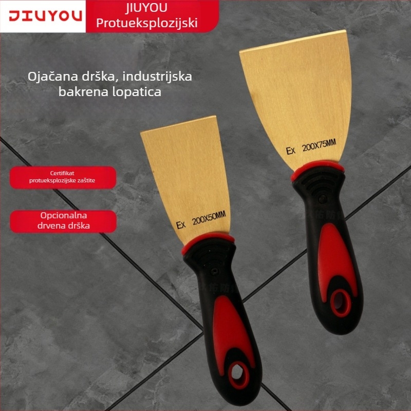 Eksplozijski otporni, bez iskri, alati s plastičnom rukohvatom od bakra i mesinga: strugač za uklanjanje hrđe, špatula za špakovanje, špatule 3 i 4 inča, bakreni skraper