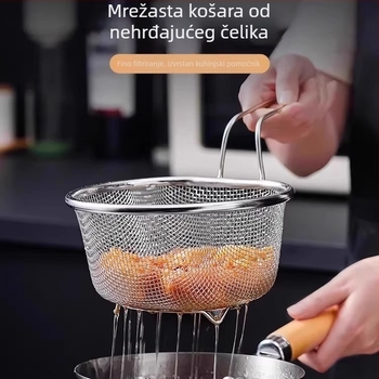 Nehrđajući čelična cediljka za kućnu upotrebu, velika, za rezance i knedle