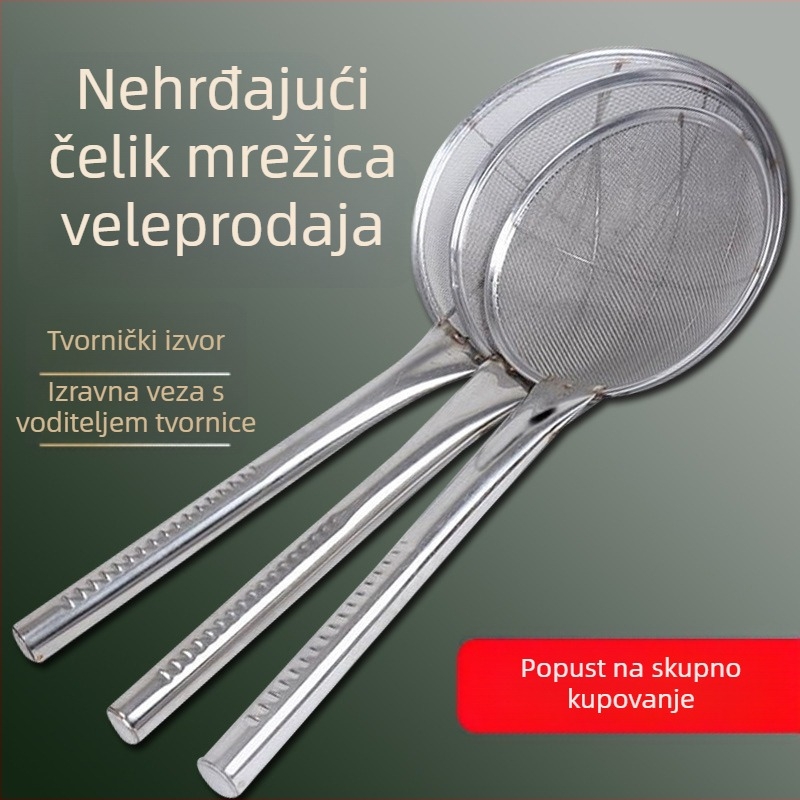Veličina kuhinjska mreža od nehrđajućeg čelika za kuhinju, sito za tjesteninu