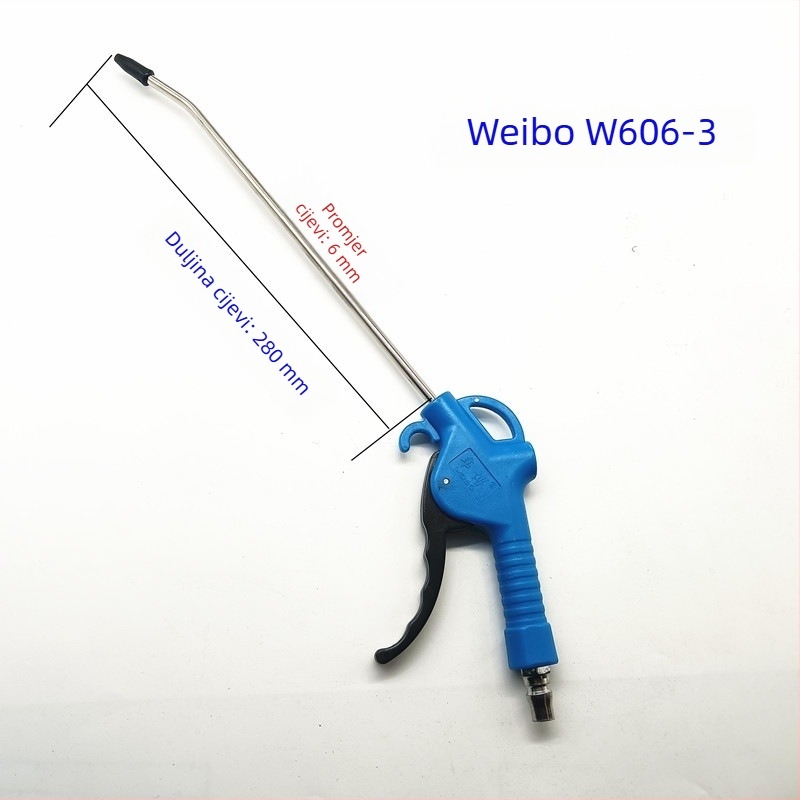 Weibo pneumatski pištolj za čišćenje prašine, visokotlačni alat s produženom šipkom