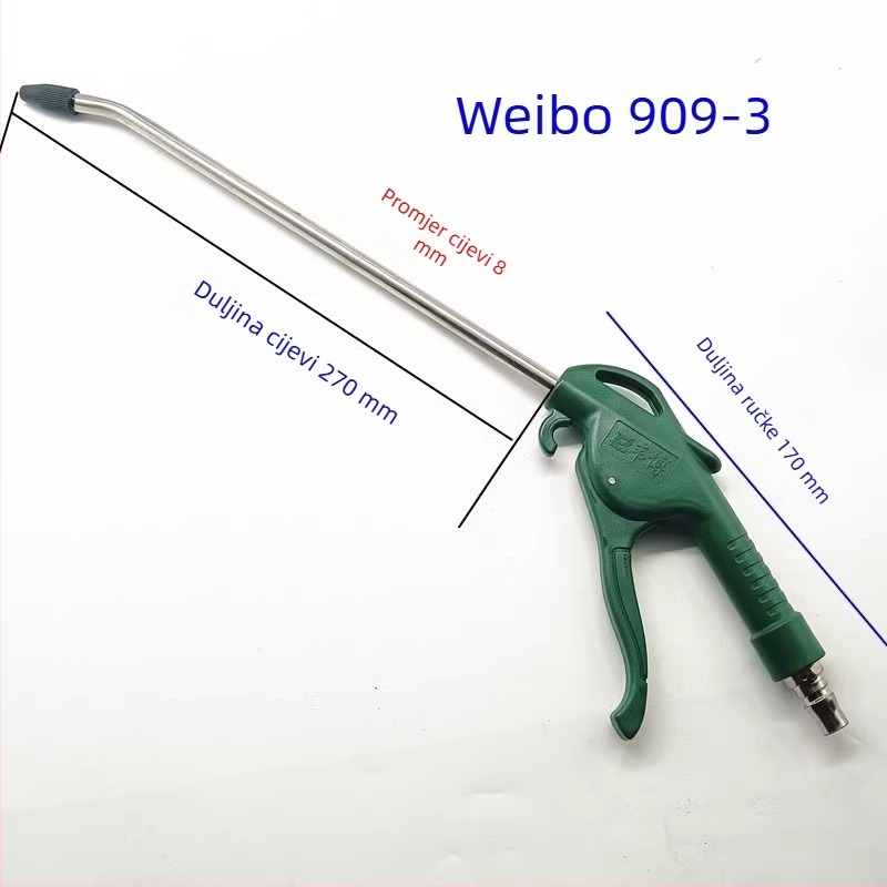 Weibo pneumatski pištolj za čišćenje prašine, visokotlačni alat s produženom šipkom