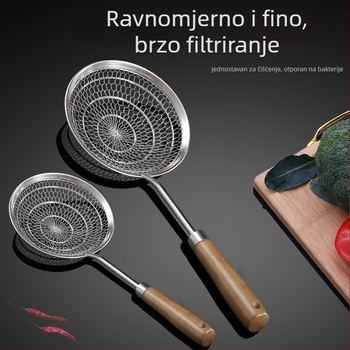 304 nehrđajući čelik, ručno pleteni kuhinjski sito s finom mrežom za dumplings