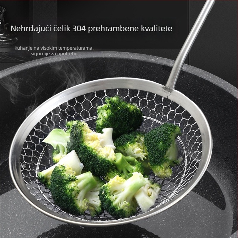 304 nehrđajući čelik, ručno pleteni kuhinjski sito s finom mrežom za dumplings