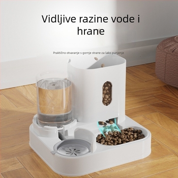 Automatska hranilica i posuda za vodu za mačke i pse, velika kapaciteta zdjele hrane