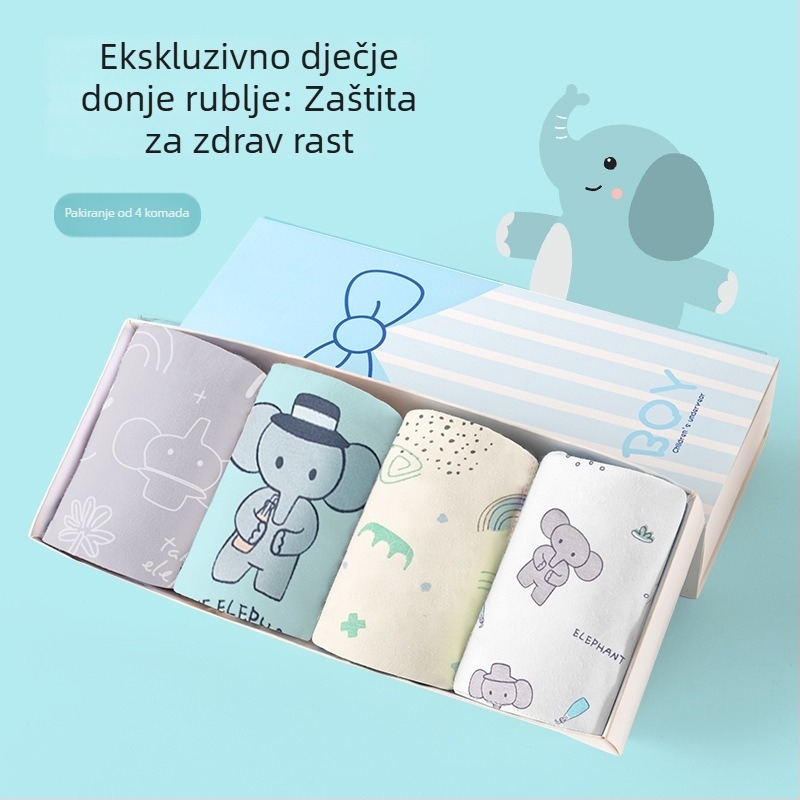 Dječje pamučne bokserice antibakterijske za dečke, starije dječake
