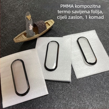 Integrirano zaštitno kućište s prednjom zaštitom zaslona za Xiaomi Mi Band 8/9, otporno na otiske prstiju, cijeli zaslon, PC + staklo