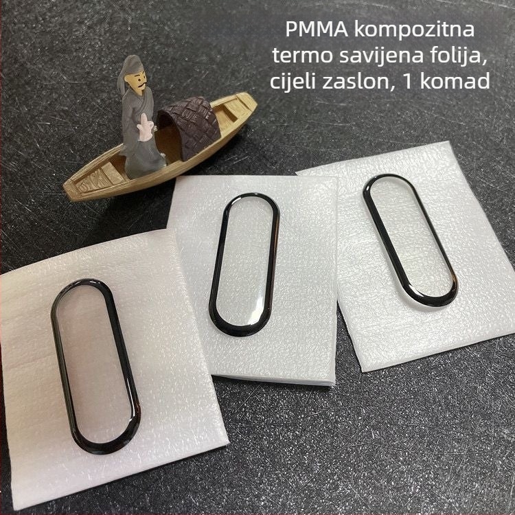 Integrirano zaštitno kućište s prednjom zaštitom zaslona za Xiaomi Mi Band 8/9, otporno na otiske prstiju, cijeli zaslon, PC + staklo