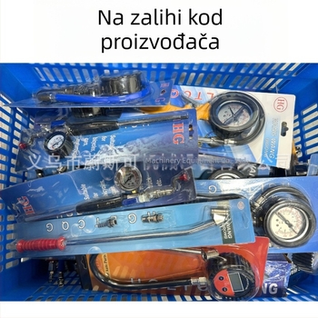 Digitalni tlakomjer za gume s glavom za napuhivanje, automobilni tlakometar, visoka preciznost