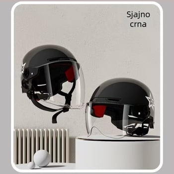 Polu-lice kaciga za električne bicikle i motocikle, unisex, cjelogodišnja uporaba