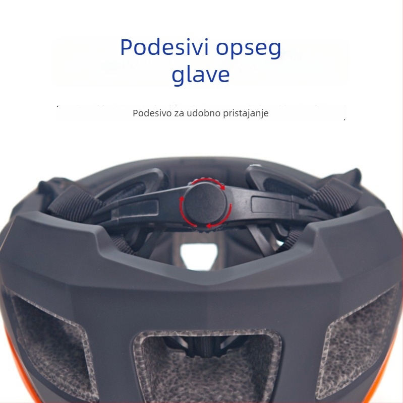 Kaciga za cestovni bicikl s LED svjetlom na viziru, integrirani jedinstveni dizajn