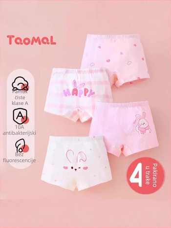 Dječje bokserice od pamuka, novi model, 95% pamuk + 5% elastan, srednji pojas, udobne za djecu od 3 do 8 godina