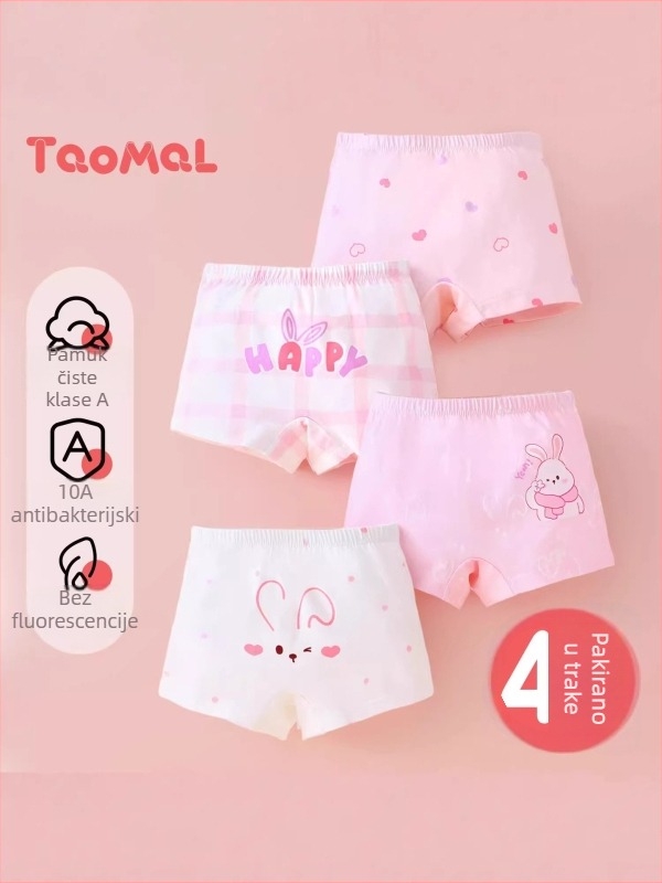 Dječje bokserice od pamuka, novi model, 95% pamuk + 5% elastan, srednji pojas, udobne za djecu od 3 do 8 godina