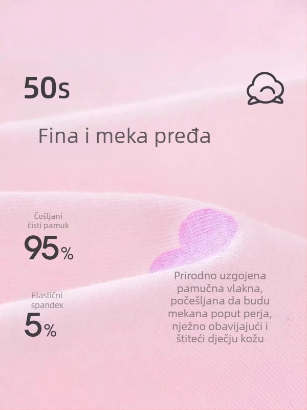 Dječje bokserice od pamuka, novi model, 95% pamuk + 5% elastan, srednji pojas, udobne za djecu od 3 do 8 godina