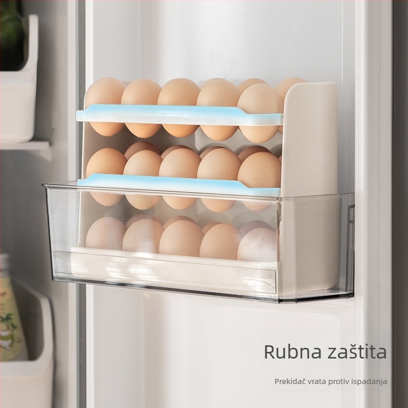 Lazy Corner kutija za pohranu jaja za bočna vrata hladnjaka – držač i organizator jaja