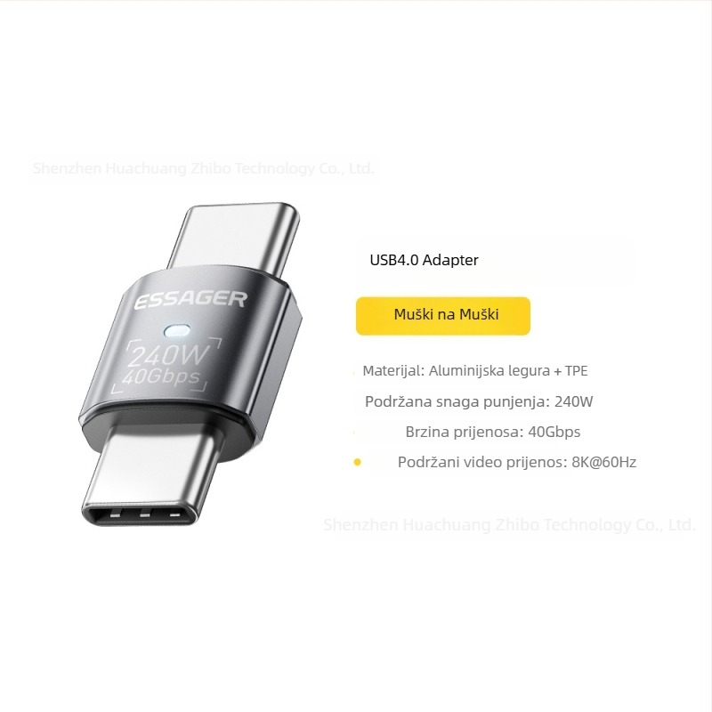 Essager Fantasy serija USB4.0 adapter, višenamjenski PD240W, brzo punjenje i visokorazinski prijenos podataka