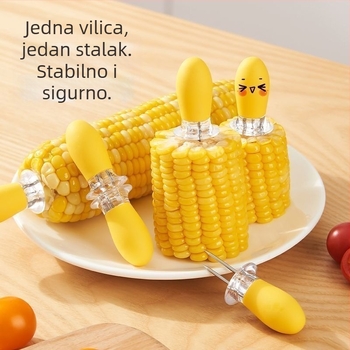 Vilica od nehrđajućeg čelika s izolacijom topline, europskog stila za voće i roštilj, ne lijepi se djeci
