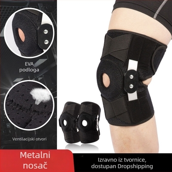 Prilagodljivi koljeni štitnik s šarkama za stabilizaciju meniskusa, zaštita koljena za penjanje i fitness