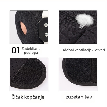 Prilagodljivi koljeni štitnik s šarkama za stabilizaciju meniskusa, zaštita koljena za penjanje i fitness