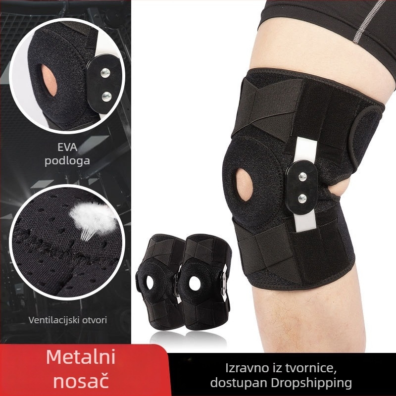 Prilagodljivi koljeni štitnik s šarkama za stabilizaciju meniskusa, zaštita koljena za penjanje i fitness