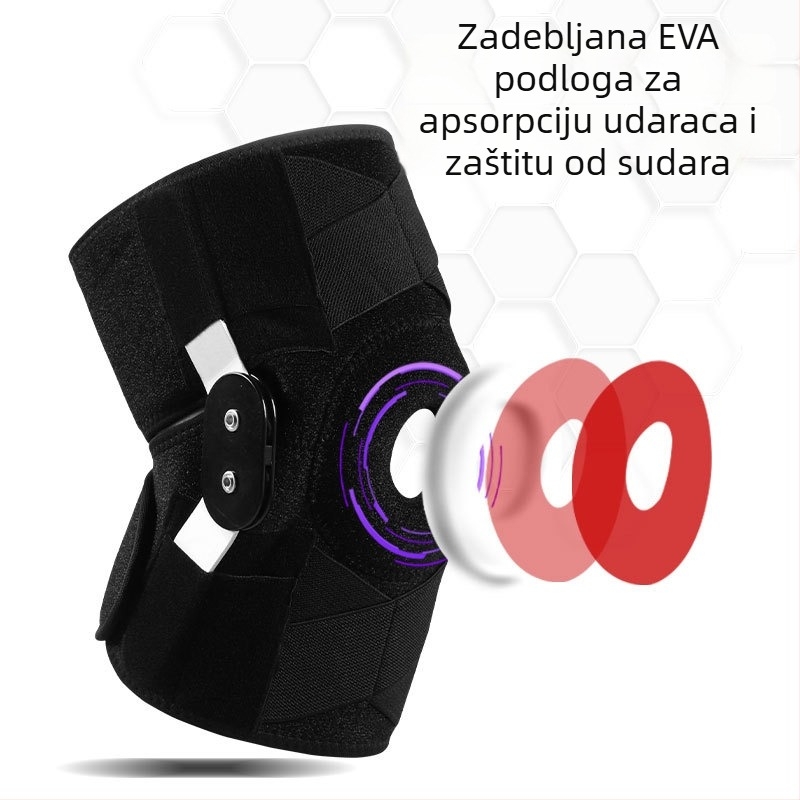 Prilagodljivi koljeni štitnik s šarkama za stabilizaciju meniskusa, zaštita koljena za penjanje i fitness
