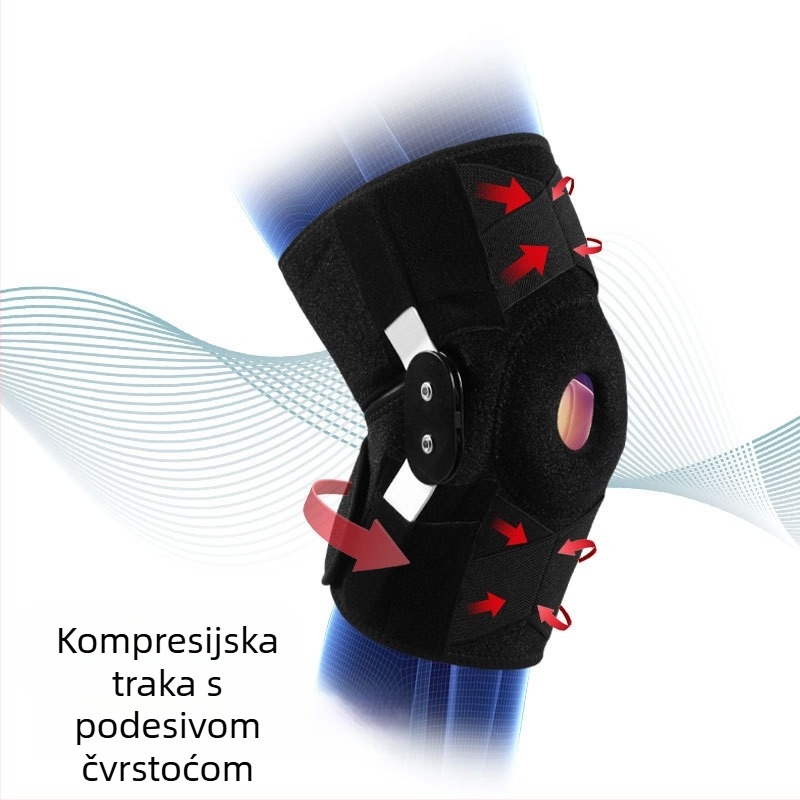 Prilagodljivi koljeni štitnik s šarkama za stabilizaciju meniskusa, zaštita koljena za penjanje i fitness