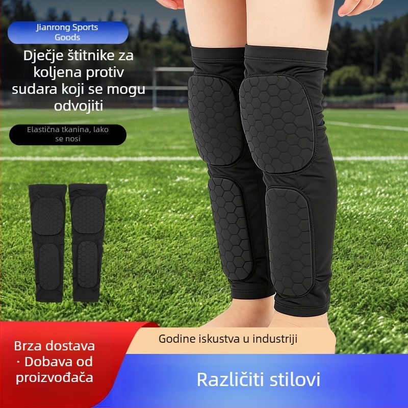 Odvojive koljeno štitnike s uzorkom šestokutnih ćelija za košarku, zaštitna oprema za vanjske sportove