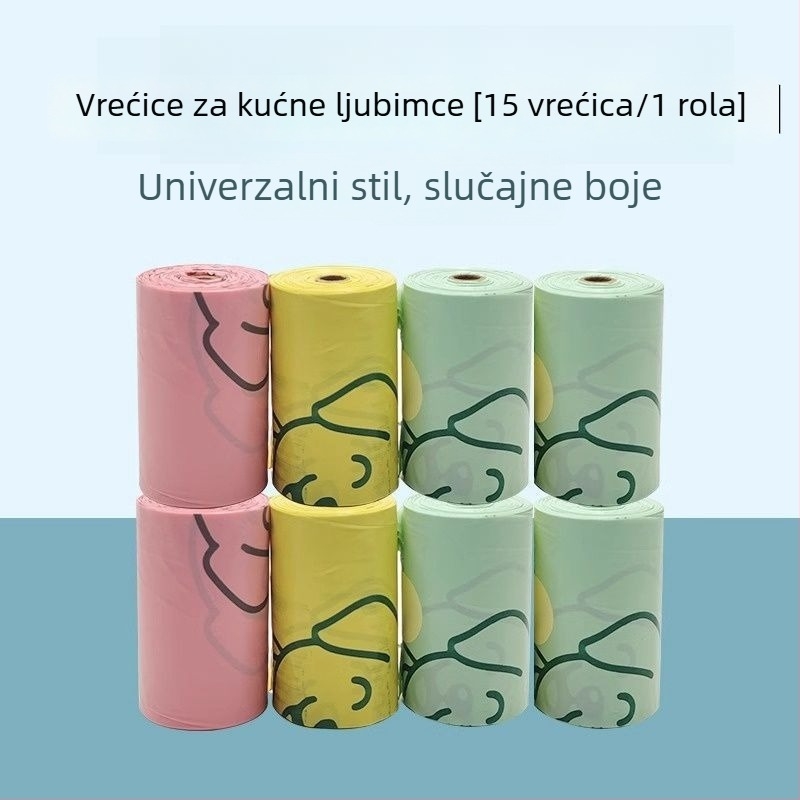 Velike vrećice za prikupljanje izmeta, 30×30 cm, rolo tip, debeli PE