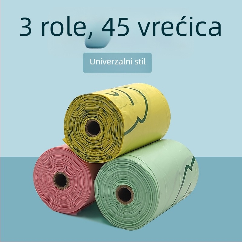 Velike vrećice za prikupljanje izmeta, 30×30 cm, rolo tip, debeli PE
