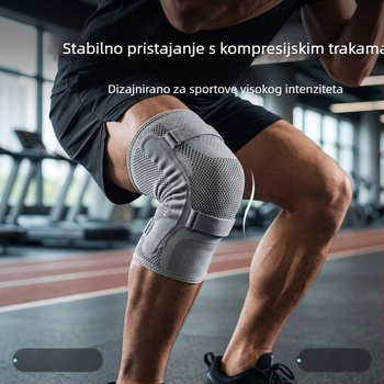 Najlonske sportske koljen štitnici za trčanje i košarku, posebne silikonske zaštitne koljenice za planinarenje, traka za patelu