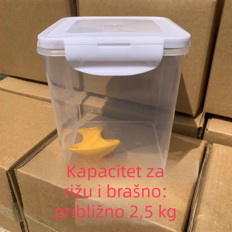 Kućni spremnik za skladištenje hrane, kutija za hranu mačaka i psa, zapečaćeni spremnik za suhe namirnice, riža, brašno i deterdžent za pranje rublja