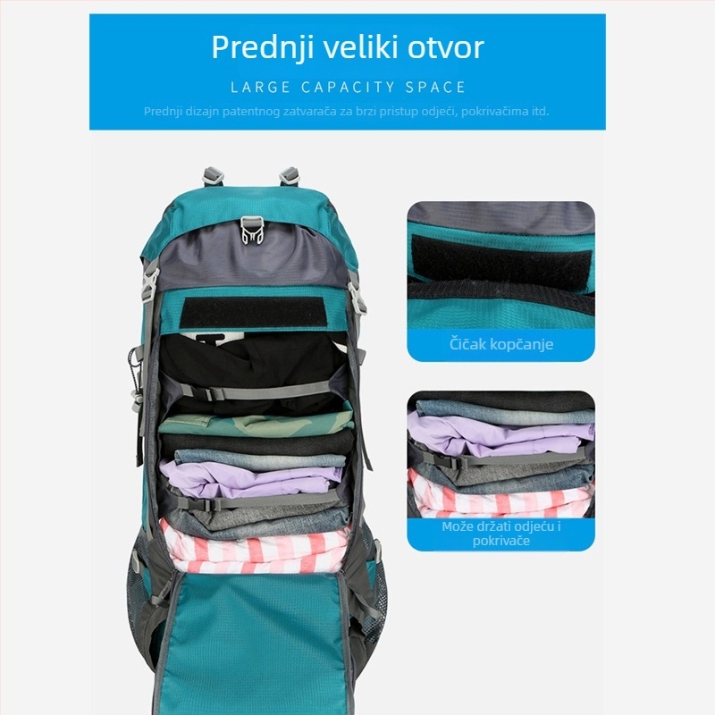 Višenamjenski vanjski ruksak za planinarenje i vožnju biciklom, velik kapacitet, lagan sportski ruksak