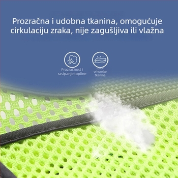 Shengchi Reflektirajući sigurnosni prsluk za promet i upravljanje cestama — osmeročlani set, noćna patrola, višenamjenska jakna