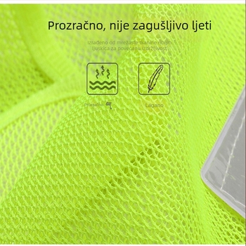 Prsluk s LED svjetlima i reflektirajućim elementima za vanjske sportove, bljeskajući upozoravajući signali, odjeća za vožnju biciklom