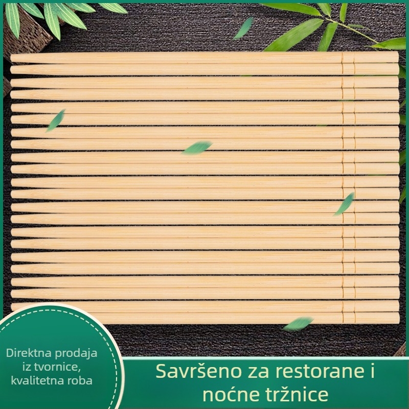 Jednokratne štapiće za jelo, individualno pakirane, karbonizirane, plavo-bijeli porculanski stil, biorazgradive