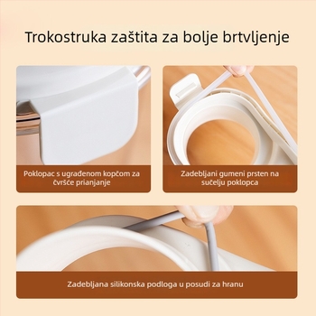 Spremnik za skladištenje hrane za mačke i pse, s čvrstim zatvaranjem, vakuumsko očuvanje, otporan na vlagu, za poslastice, 2,8 L